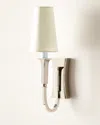 Visual Comfort Signature Delphia Small Single Sconce By Thomas O'brien In Polished Nickel