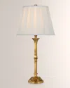Visual Comfort Signature Doris Table Lamp With Pleated Shade By Ralph Lauren In Natural Brass
