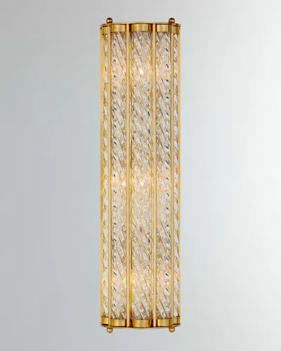 Visual Comfort Signature Eaton Linear Sconce By Aerin In Polished Nickel