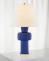 Visual Comfort Signature Eerdmans Medium Table Lamp By Christopher Spitzmiller In Blue