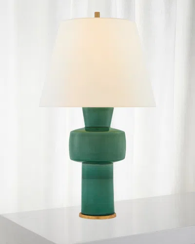 Visual Comfort Signature Eerdmans Medium Table Lamp By Christopher Spitzmiller In Green