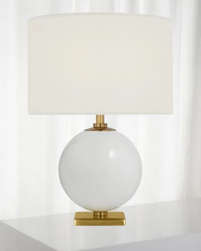 Visual Comfort Signature Elsie 12" Cordless Accent Lamp By Kate Spade New York In White