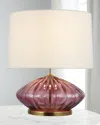 Visual Comfort Signature Everleigh Medium Fluted Table Lamp By Kate Spade New York In Orchid