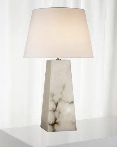 Visual Comfort Signature Evoke Large Table Lamp By Kelly Wearstler In Alabaster