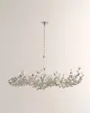 Visual Comfort Signature Farfalle Large Linear Chandelier By Julie Neill In Burnished Silver Leaf