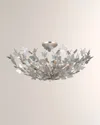 Visual Comfort Signature Farfalle Large Semi-flush Mount By Julie Neill In Silver