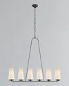 Visual Comfort Signature Fontaine Linear Chandelier By Aerin In Black