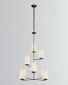 Visual Comfort Signature Fontaine Vertical Chandelier By Aerin In Black