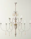 Visual Comfort Signature Fortuna Large Chandelier By Julie Neill In Vint White