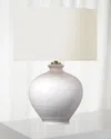 Visual Comfort Signature Gaios 13" Cordless Accent Lamp By Aerin In Crackled Ivory