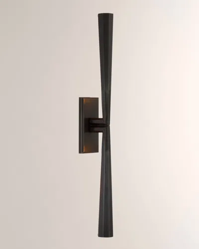 Visual Comfort Signature Galahad Linear Sconce By Thomas O'brien In Bronze