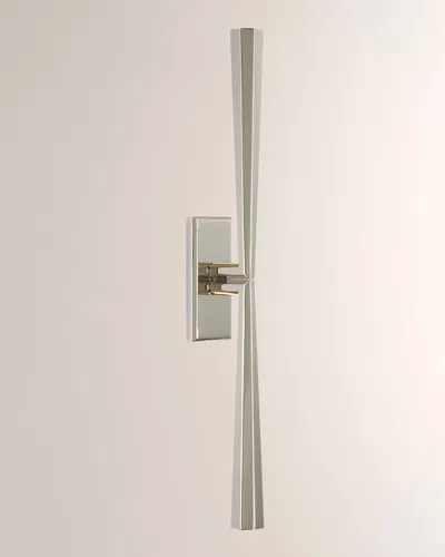 Visual Comfort Signature Galahad Linear Sconce By Thomas O'brien In Polished Nickel