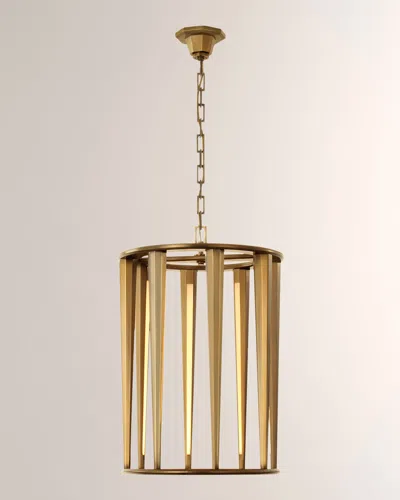Visual Comfort Signature Galahad Medium Lantern By Thomas O'brien In Antique Brass