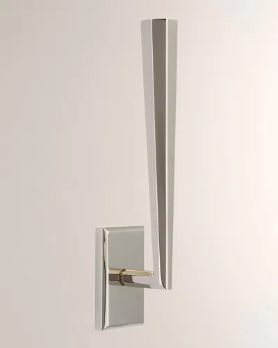 Visual Comfort Signature Galahad Single Sconce By Thomas O'brien In Polished Nickel