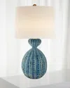 Visual Comfort Signature Gannet Table Lamp By Aerin In Turquoise