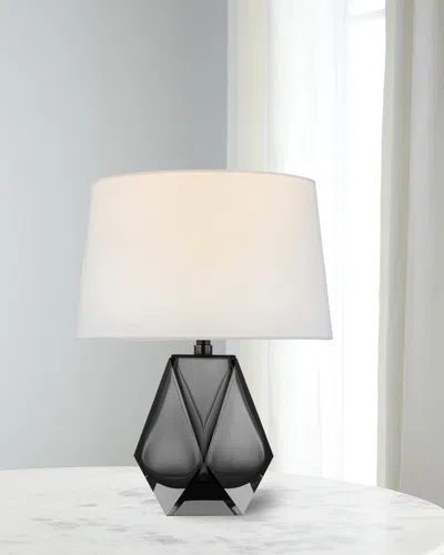 Visual Comfort Signature Gemma Small Table Lamp By Chapman & Myers - 16.5" In Gray