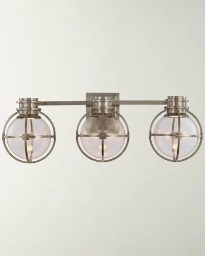 Visual Comfort Signature Gracie Triple Sconce By Chapman & Myers In Gray