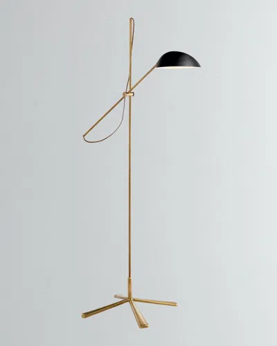 Visual Comfort Signature Graphic Floor Lamp By Aerin In Black/gold
