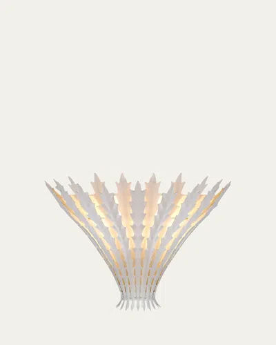 Visual Comfort Signature Hampton Wall Light By Aerin In White
