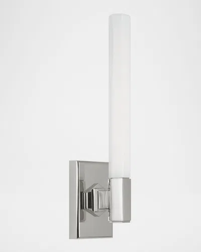 Visual Comfort Signature Hawthorne 13" Bath Light By Chapman & Myers In Silver