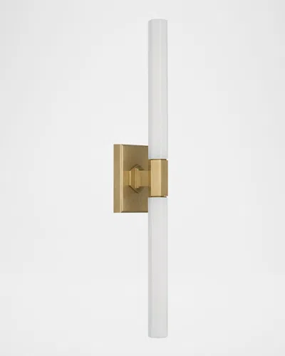 Visual Comfort Signature Hawthorne 20" 2-light Bath Sconce By Chapman & Myers In Gold