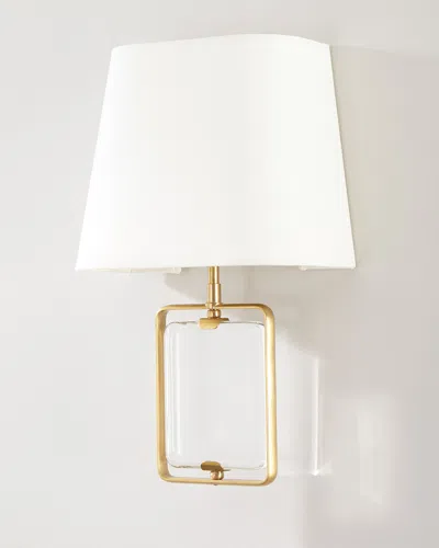 Visual Comfort Signature Henri Framed Jewel Sconce By Suzanne Kasler In Gold