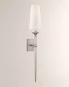 Visual Comfort Signature Iberia Single Sconce By Julie Neill In Burnished Silver Leaf