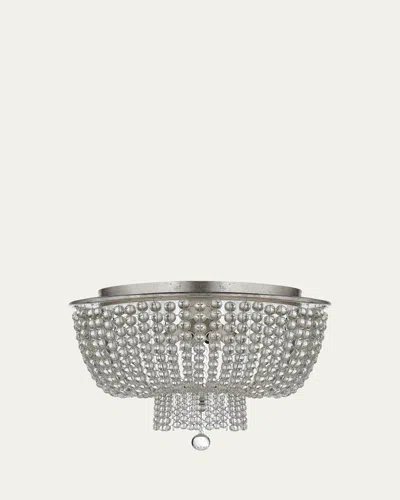 Visual Comfort Signature Jacqueline Flush Mount By Aerin In Silver