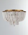 Visual Comfort Signature Jacqueline Flush Mount By Aerin In White And Gold