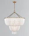 Visual Comfort Signature Jacqueline Two Tier Chandelier By Aerin In White And Gold