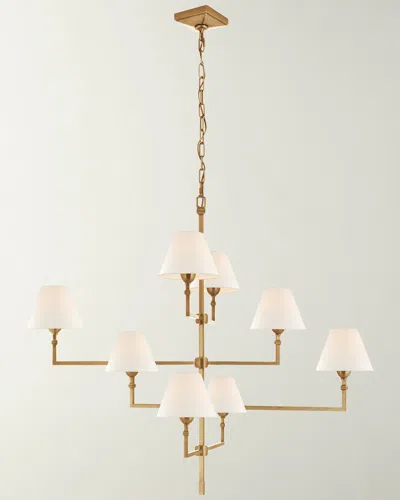 Visual Comfort Signature Jane Large Offset Chandelier By Alexa Hampton In Gold
