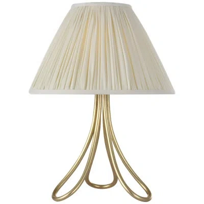 Visual Comfort Signature Jeanne 13" Cordless Accent Lamp With Shade In Gild