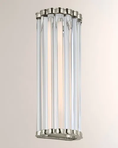 Visual Comfort Signature Kean 14" Sconce By Chapman & Myers In Polished Nickel