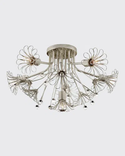 Visual Comfort Signature Keaton Bouquet Flush Mount In Silver