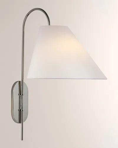 Visual Comfort Signature Kinsley Large Articulating Wall Light By Kate Spade New York In Silver