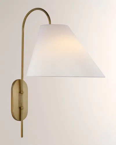 Visual Comfort Signature Kinsley Large Articulating Wall Light By Kate Spade New York In Soft Brass