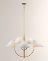 Visual Comfort Signature Kinsley Large Two-tier Chandelier By Kate Spade New York In Soft Brass