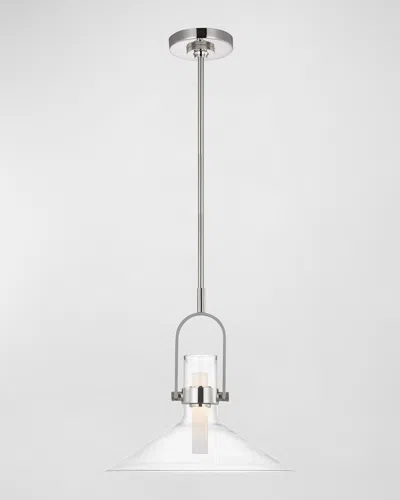 Visual Comfort Signature Larkin 13" Empire Pendant By Ian K Fowler In Gray