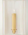 Visual Comfort Signature Leeds Small Rectangle Sconce By Christopher Spitzmiller In Ivory