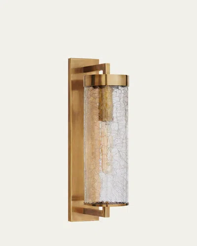 Visual Comfort Signature Liaison Large Bracketed Outdoor Wall Sconce By Kelly Wearstler In Antique Brass