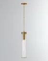 Visual Comfort Signature Liaison Long Pendant By Kelly Wearstler In Antique Brass