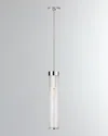 Visual Comfort Signature Liaison Long Pendant By Kelly Wearstler In Polished Nickel