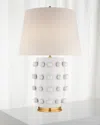 Visual Comfort Signature Linden Medium Lamp By Kelly Wearstler In Plaster White