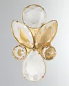 Visual Comfort Signature Lloyd Small Jeweled Sconce In Beige