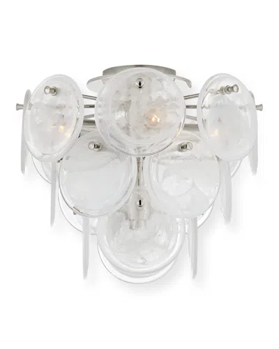Visual Comfort Signature Loire Medium Tiered Flush Mount By Aerin In White