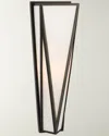 Visual Comfort Signature Lorino Medium Sconce In Bronze With White Glass By Julie Neill In Bronze