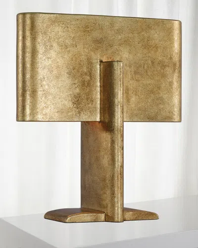 Visual Comfort Signature Lotura 17" Intersecting Table Lamp By Kelly Wearstler In Gold