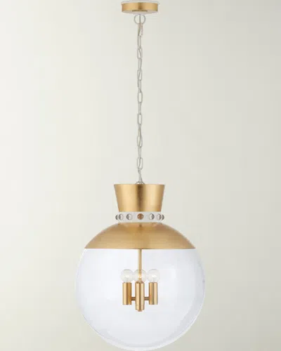 Visual Comfort Signature Lucia Large Pendant By Julie Neill In Gild And White