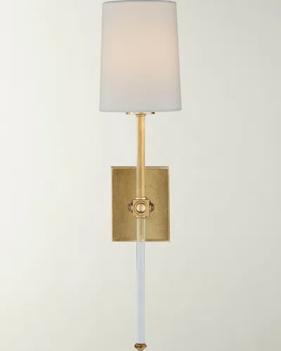 Visual Comfort Signature Lucia Medium Tail Sconce By Julie Neill In Gold