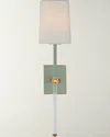 Visual Comfort Signature Lucia Medium Tail Sconce By Julie Neill In Green
